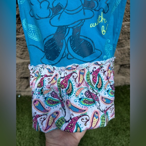 Blue Minnie Mouse Dress with Paisley top/tunic - Picture 3 of 6